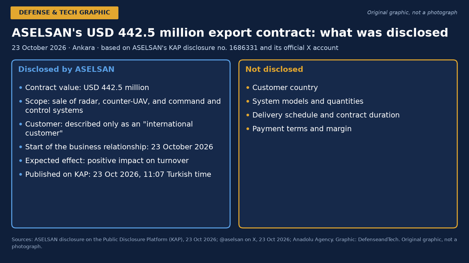 ASELSAN Signs USD 442.5 Million Export Contract for Radar and Counter-Drone Systems