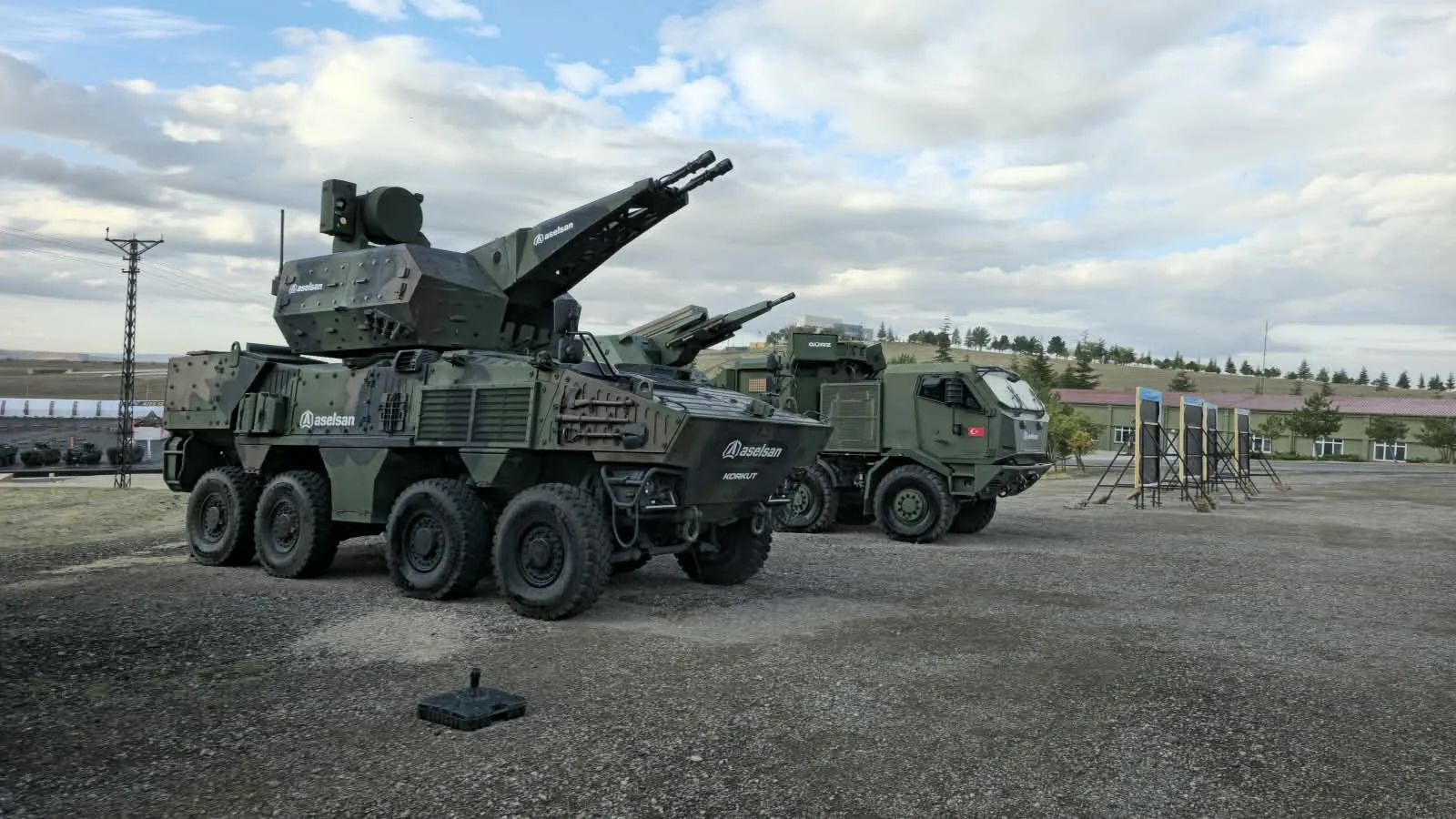 KORKUT and GÜRZ air defence vehicles on display. Photo: Envanter Medya