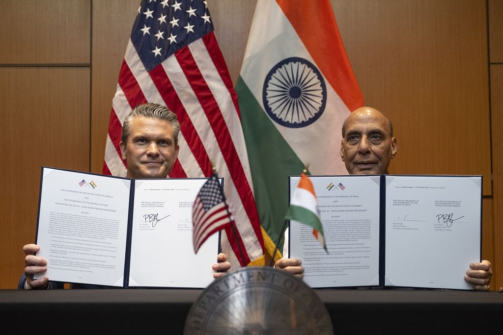 India-US Defence Framework Marks First Year as Hegseth Meets Rajnath Singh in Cebu