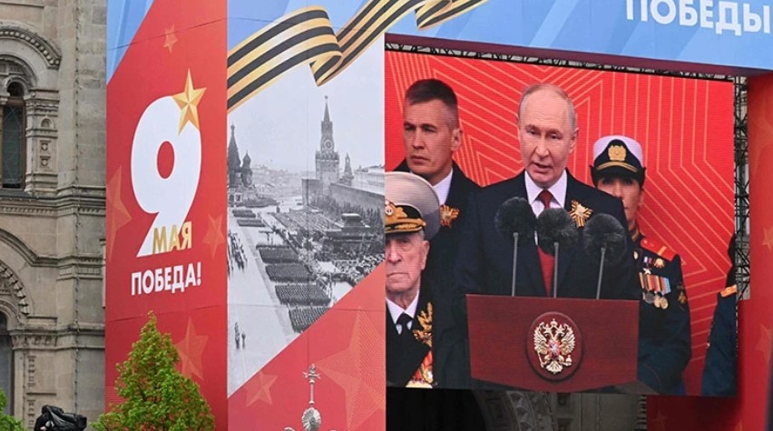Victory Will Always Be Ours”: Putin Projects Resolve at a Subdued Red Square Military Parade