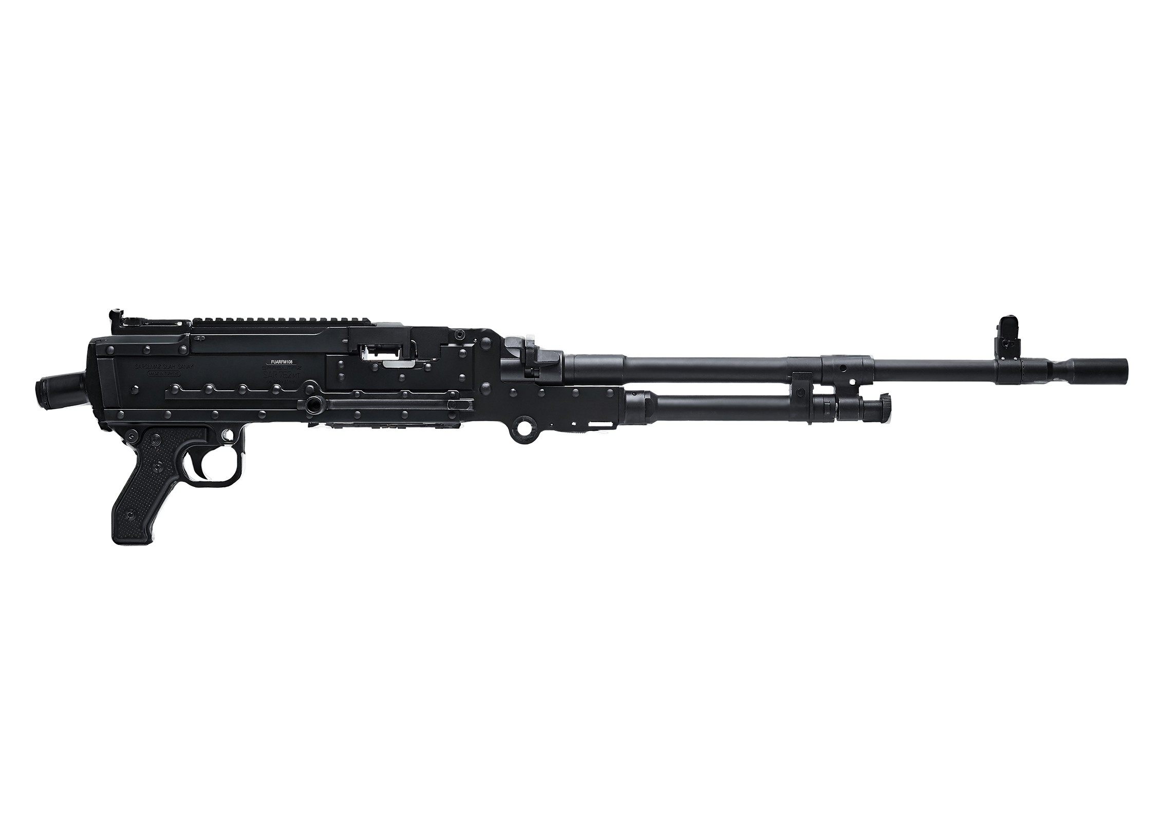 Sarsılmaz SAR 762 MT-A 7.62 mm machine gun on bipod